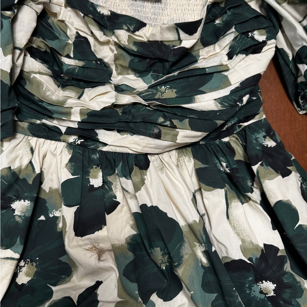 Abercrombie & Fitch Green Floral Mini Dress - Picture 3 of 7